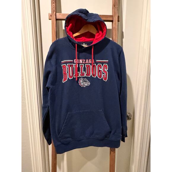 Colosseum Sports Apparel Other - Gonzaga Bulldogs Hoodie Colosseum Men’s Large Navy Red Pullover Sweatshirt